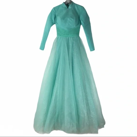Vintage | Dresses | Vintage 5s Retro Seafoam Green Formal Dress Sz 2 |  Poshmark